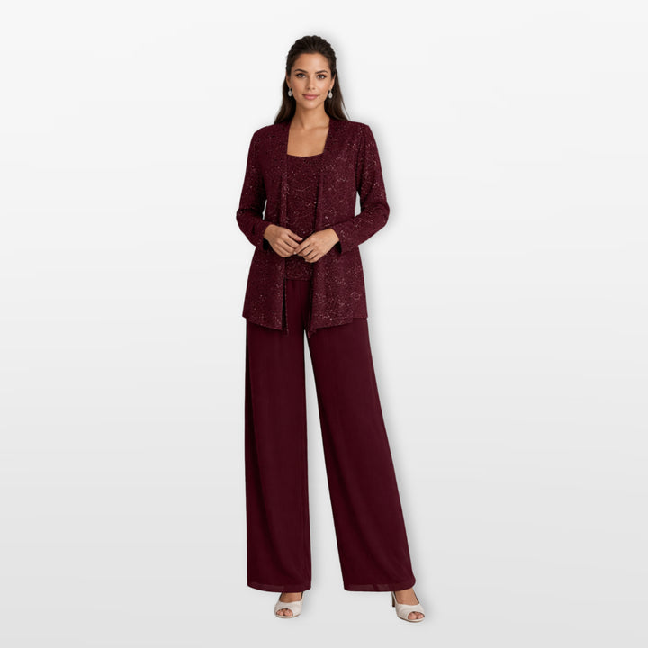 Ensemble Trois Pièces Élégant Femme
