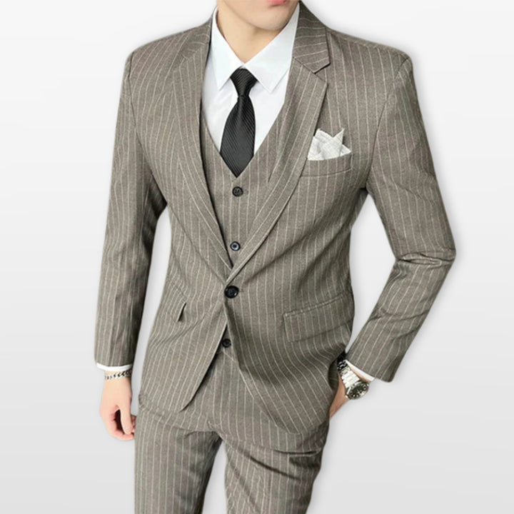 Costume Trois Pièces Rayé Homme