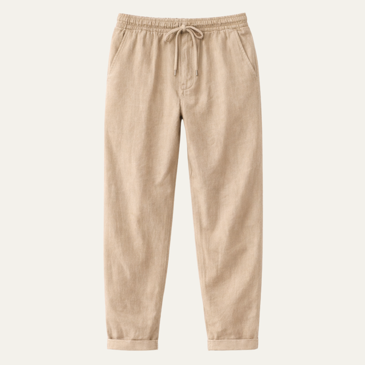 Pantalon Décontracté avec Cordon à la Taille Homme
