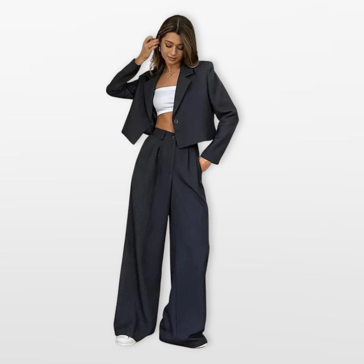 Ensemble Tailleur Pantalon Large Femme