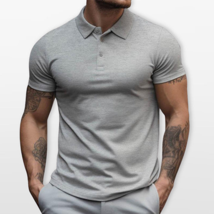 Polo Ajusté Manches Courtes Homme