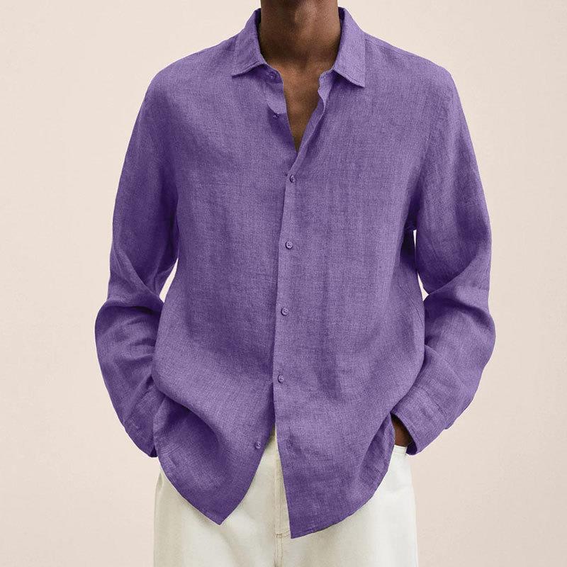 Chemise à Manches Longues et Col Classique Homme