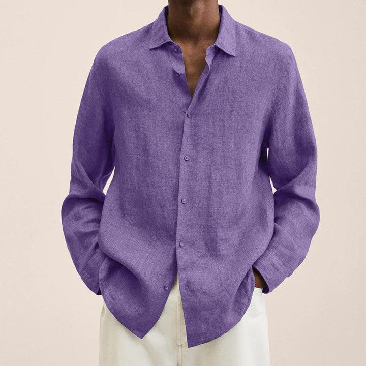 Chemise à Manches Longues et Col Classique Homme