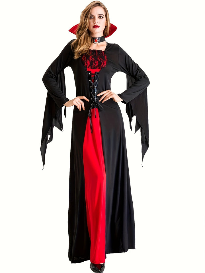 Déguisement Vampire Halloween Robe Longue Femme
