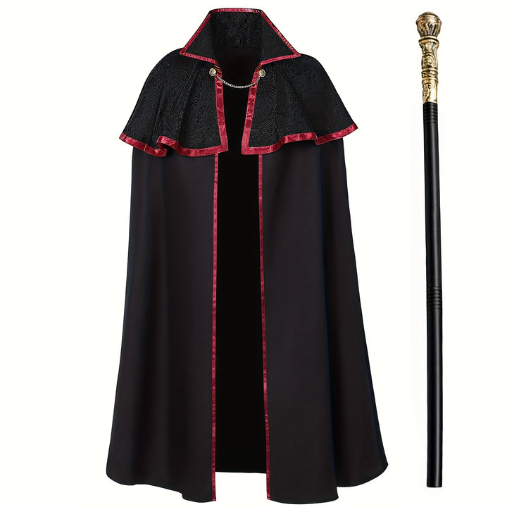 Cape Vampire à Col Montant Homme