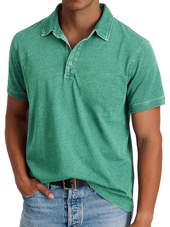 Polo Effet Denim Homme
