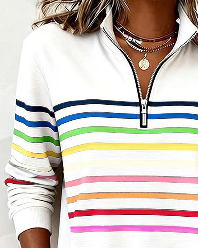 Pull À Col Montant Zippé Femme
