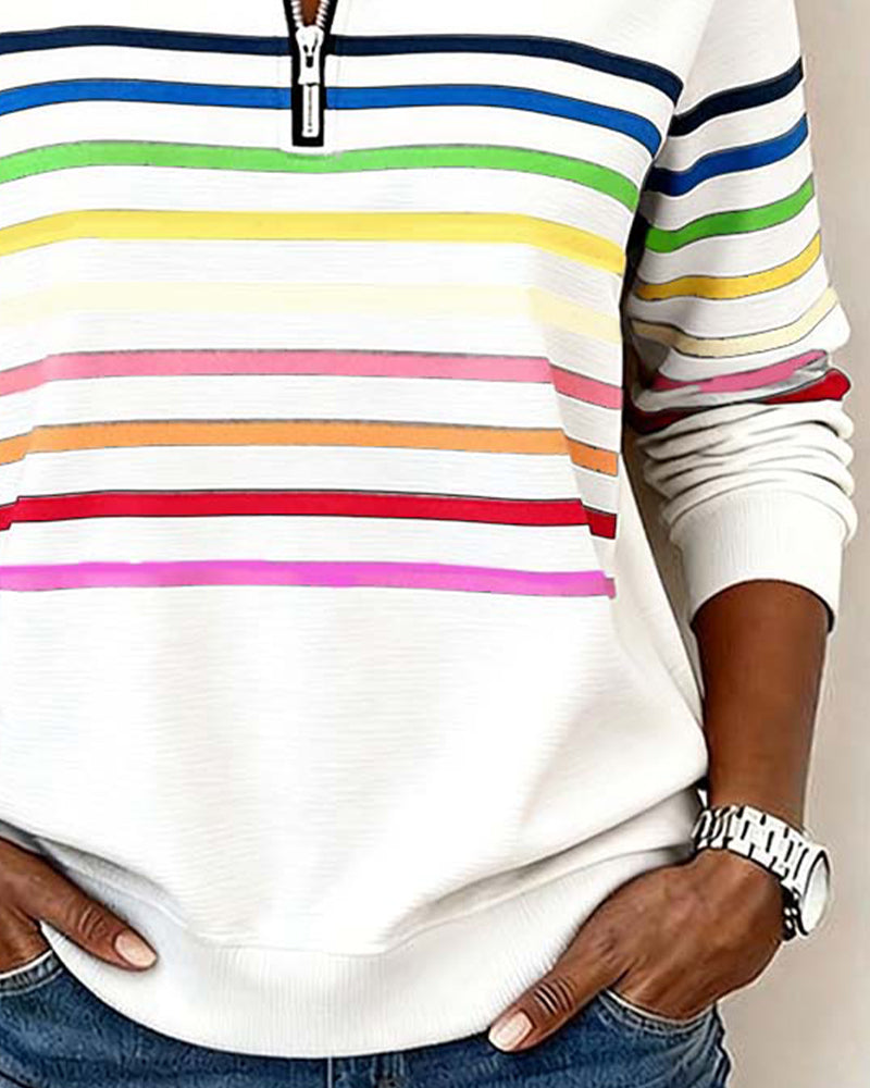 Pull À Col Montant Zippé Femme