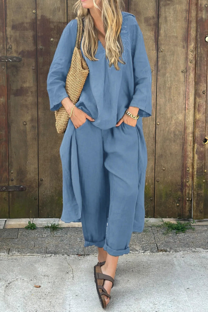 Ensemble Haut Ample et Pantalon Femme