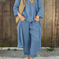 Women's Loose-Fit Top and Pants Set