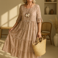 Women's Long Polka-Dot Dress