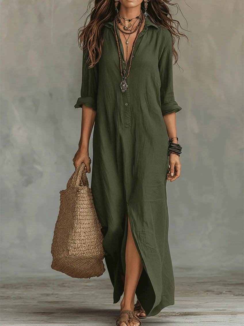 Robe Chemise Longue Ample Femme