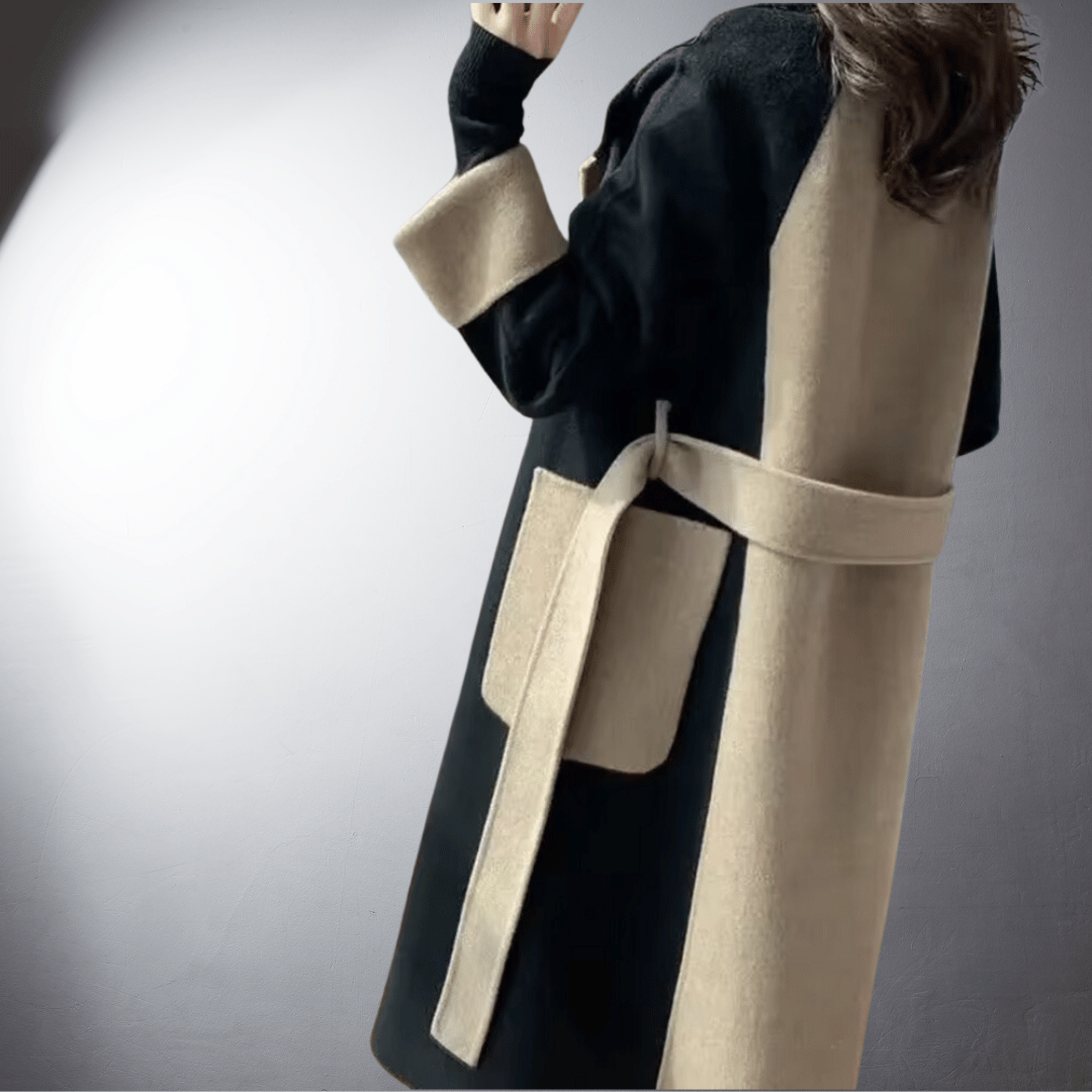 Manteau Long à Revers Femme