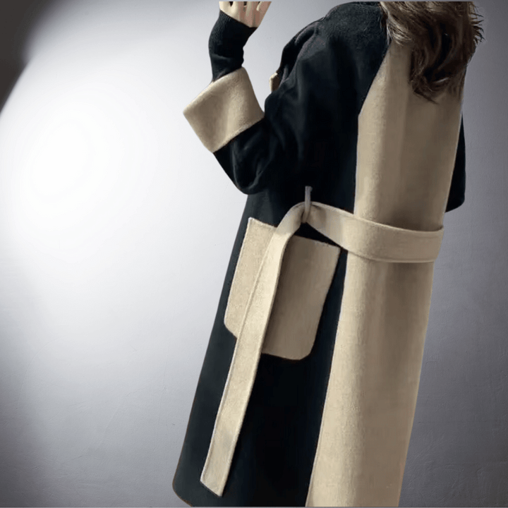 Manteau Long à Revers Femme