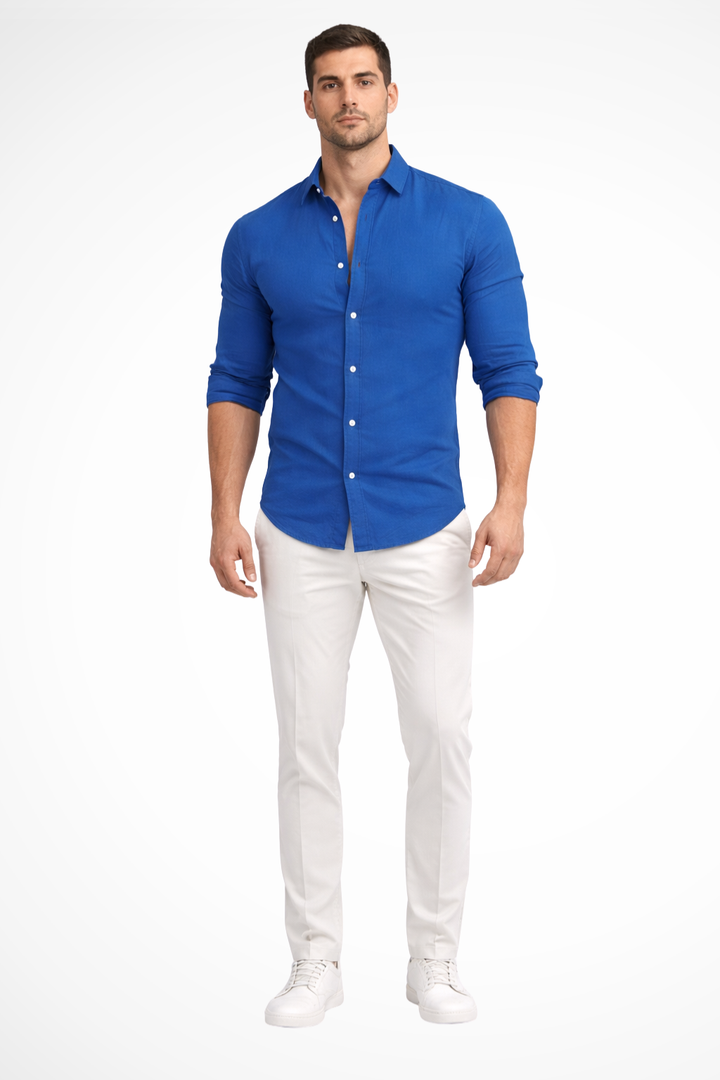 Chemise Ajustée Style Casual Homme