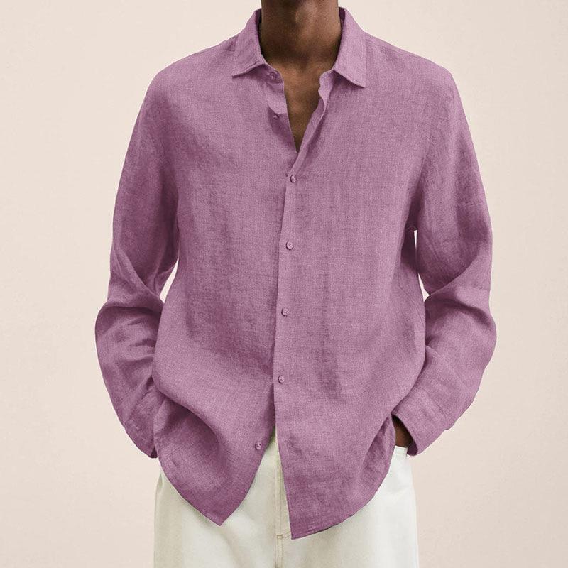 Chemise à Manches Longues et Col Classique Homme
