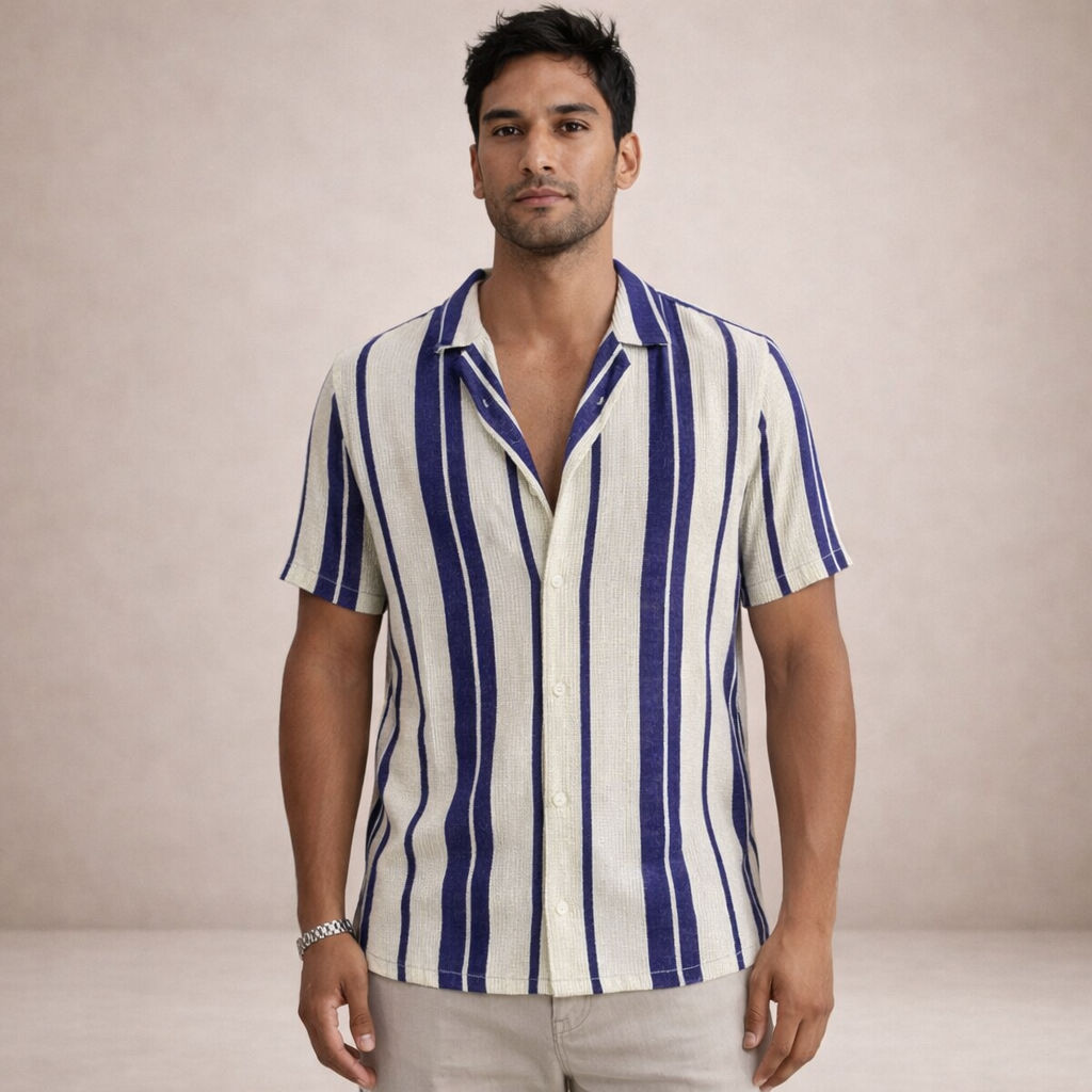 Chemise Rayée Resort Homme