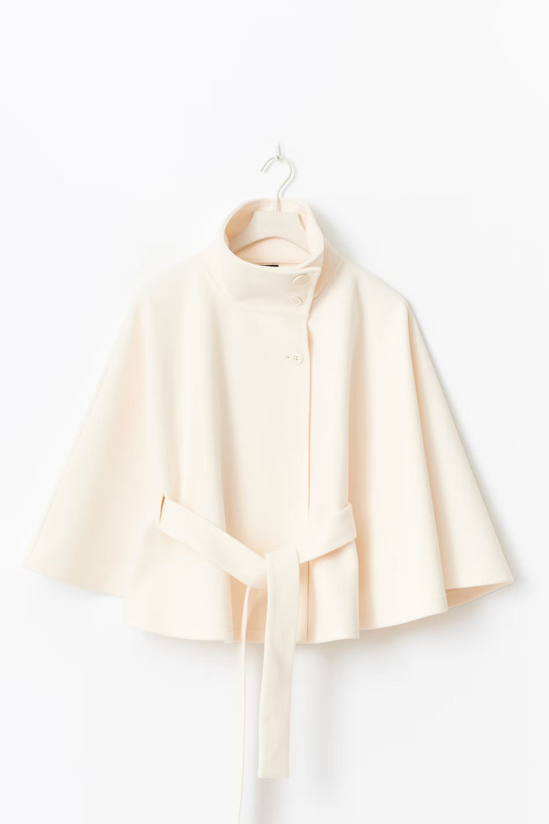 Manteau Cape Court Ceinturé Femme