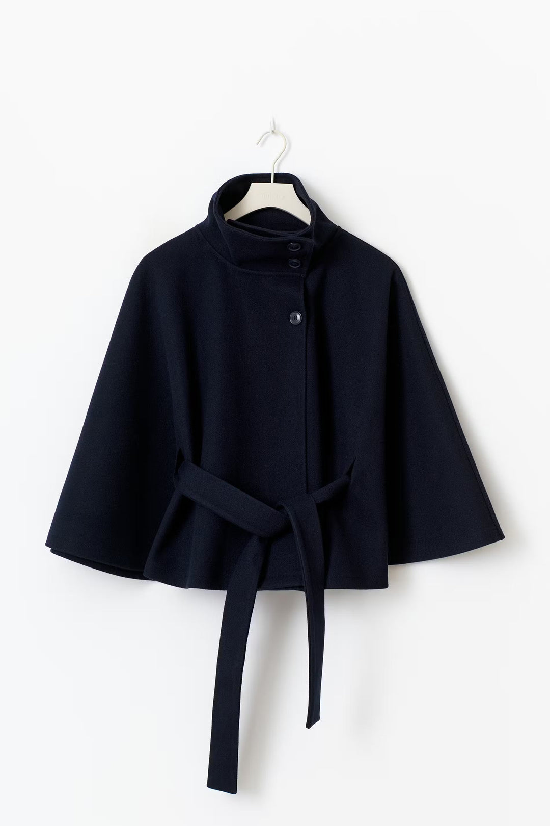 Manteau Cape Court Ceinturé Femme
