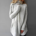 Women's Oversized Open-Knit Tunic Sweater