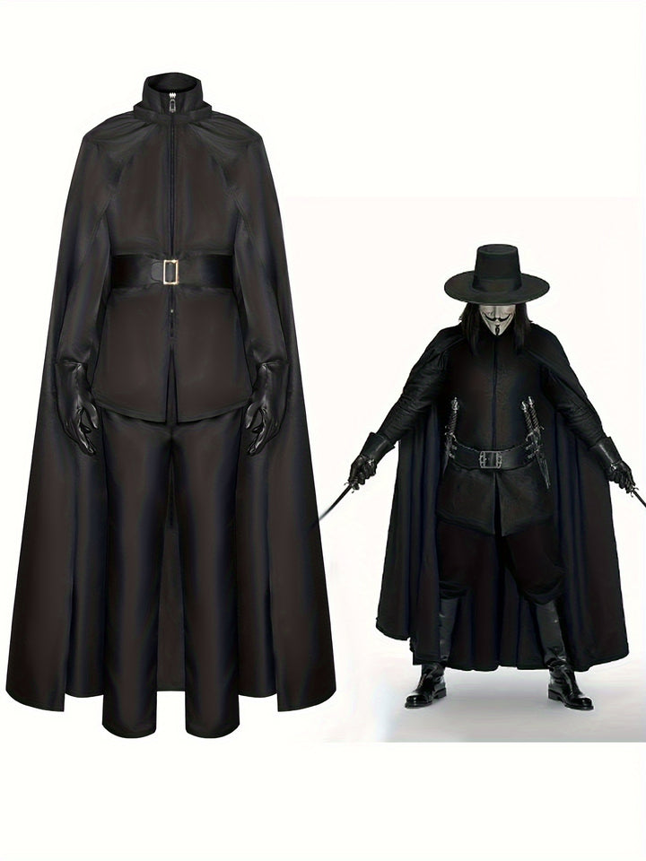 Déguisement Méchant Halloween avec Cape Homme