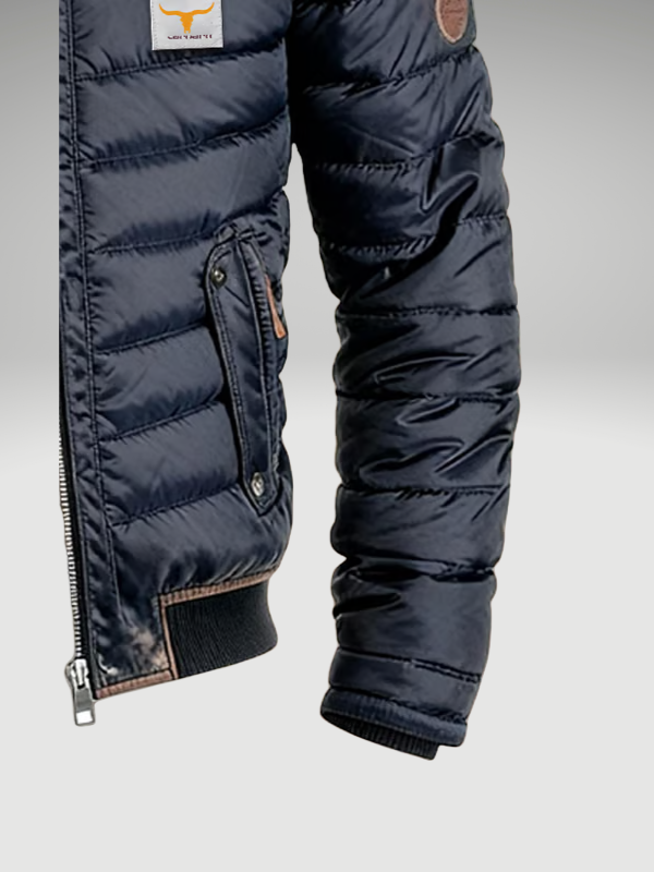 Blouson Matelassé à Col Montant Homme