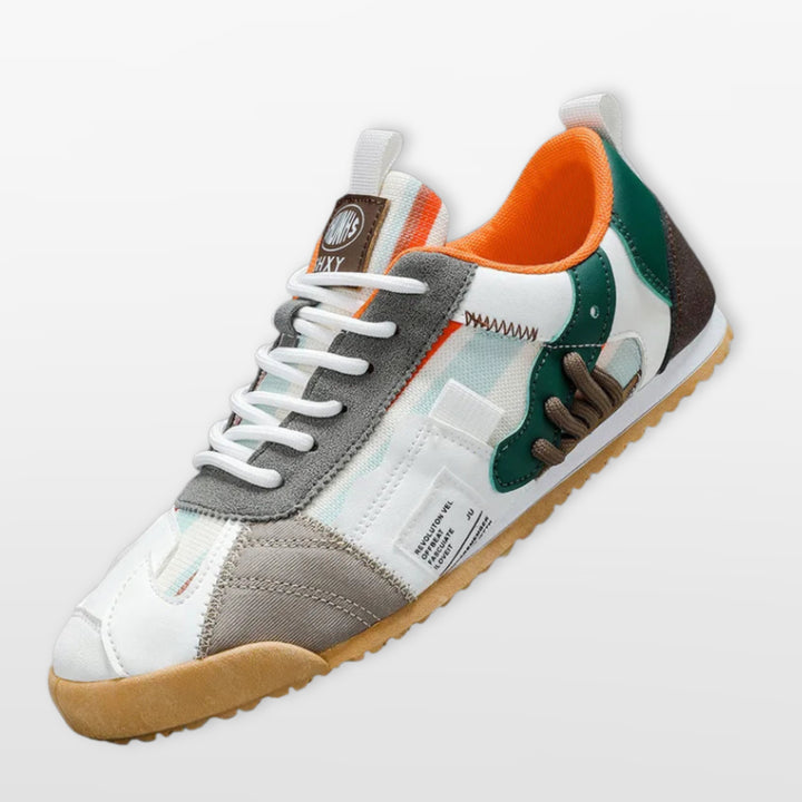 Baskets Multicolores Style Rétro Homme