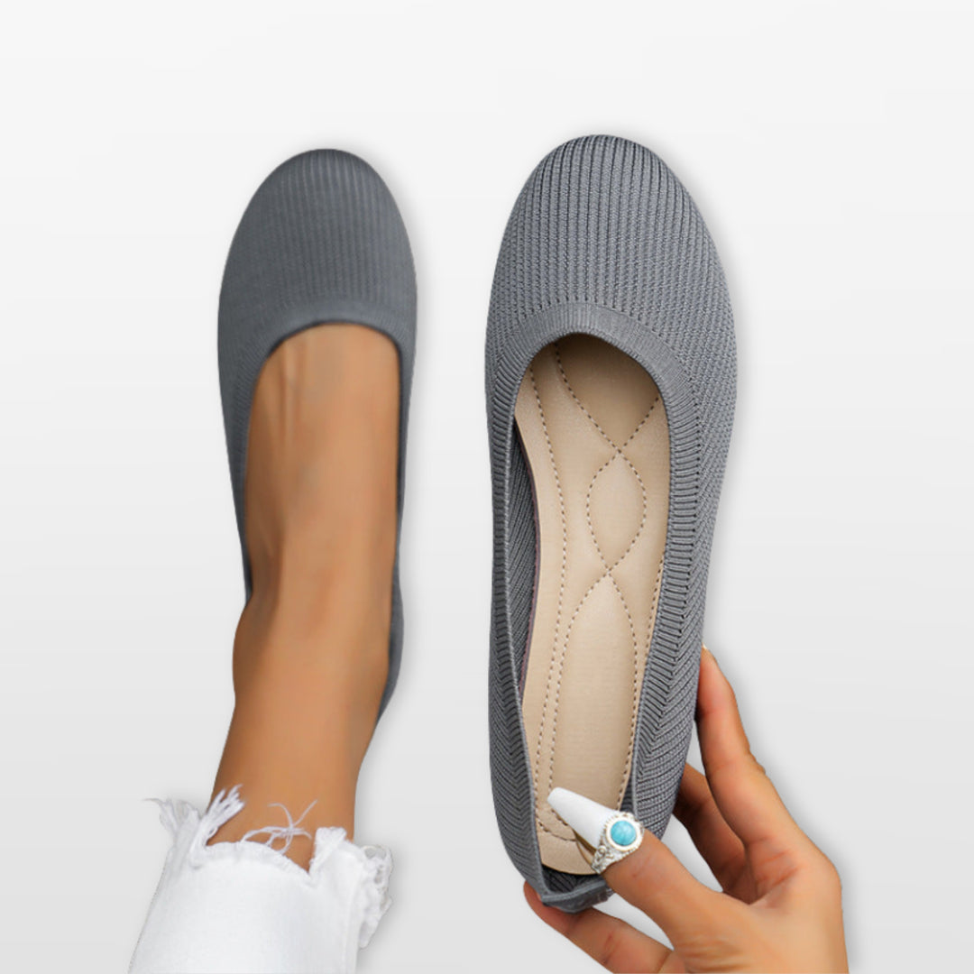 Ballerines Maille Confort Sans Lacets Femme