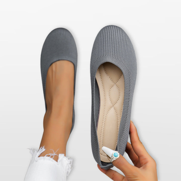 Ballerines Maille Confort Sans Lacets Femme