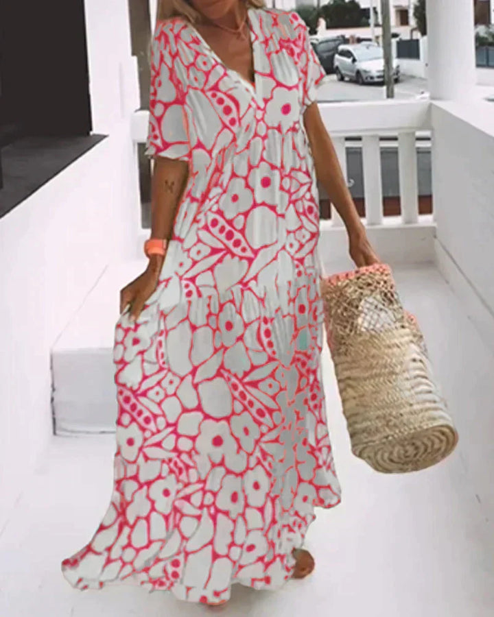 Robe Maxi Fleurie Bohème Femme