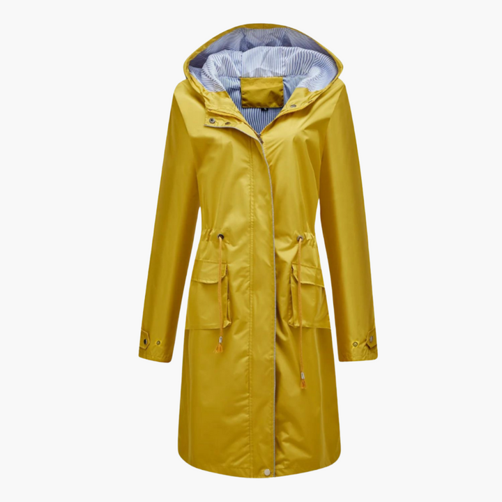 Veste Longue à Capuche Zippée Femme