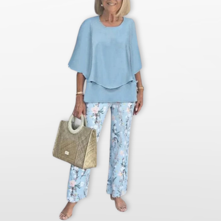 Ensemble Femme Décontracté Chic Deux Pièces Fluide