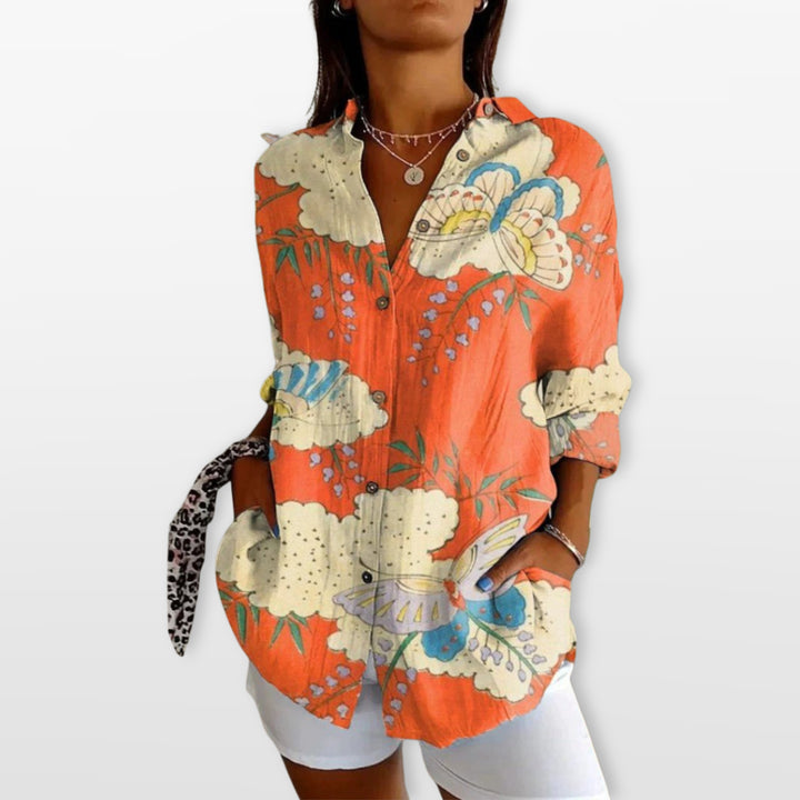 Blouse Artistique Imprimée Femme