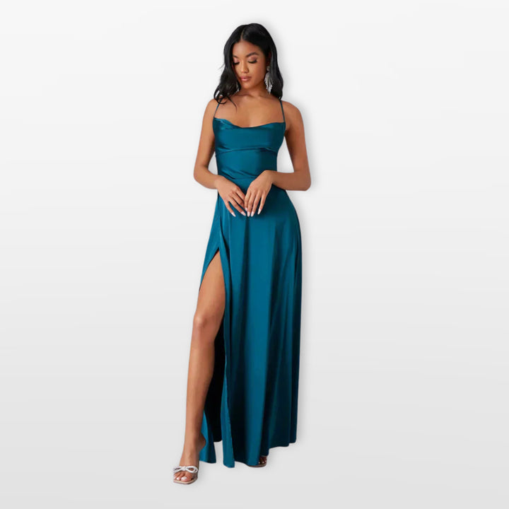 Robe Longue Fendue Élégante Femme