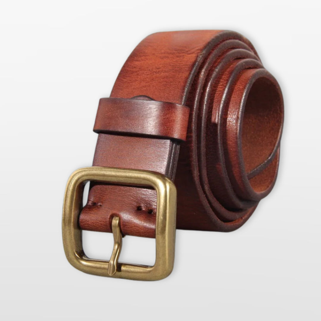 Ceinture Vintage Boucle Carrée Homme