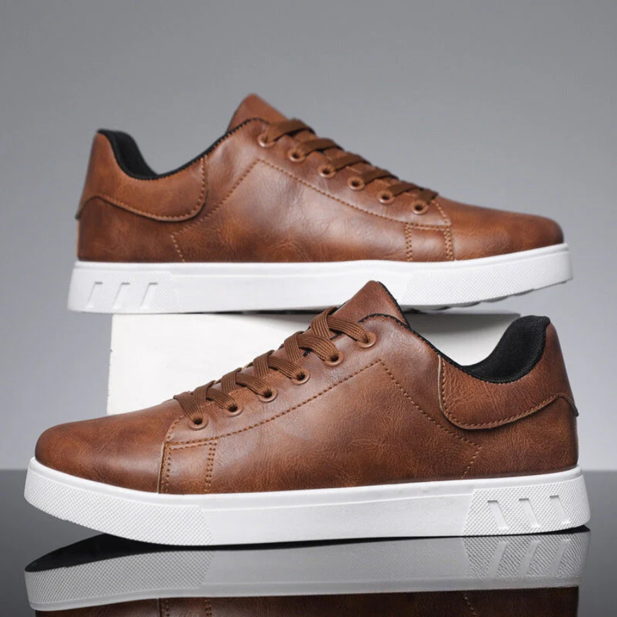 Baskets En Cuir Classiques Homme