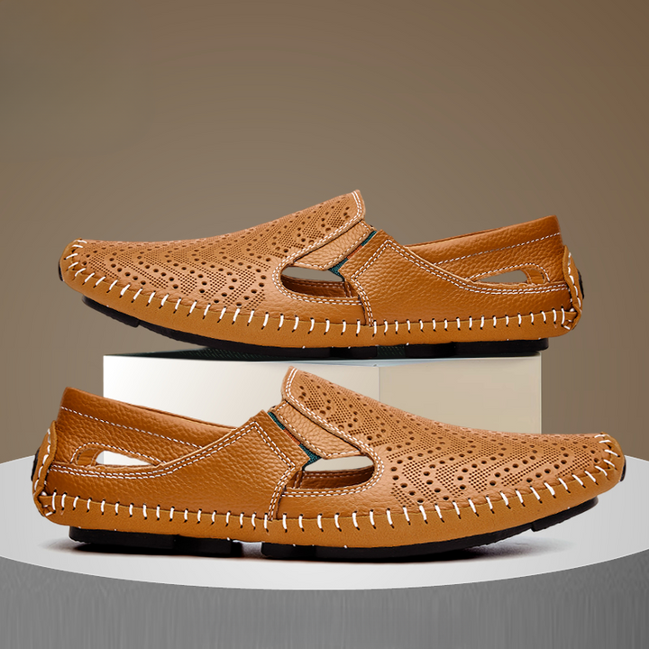 Mocassins Perforés à Enfiler Homme