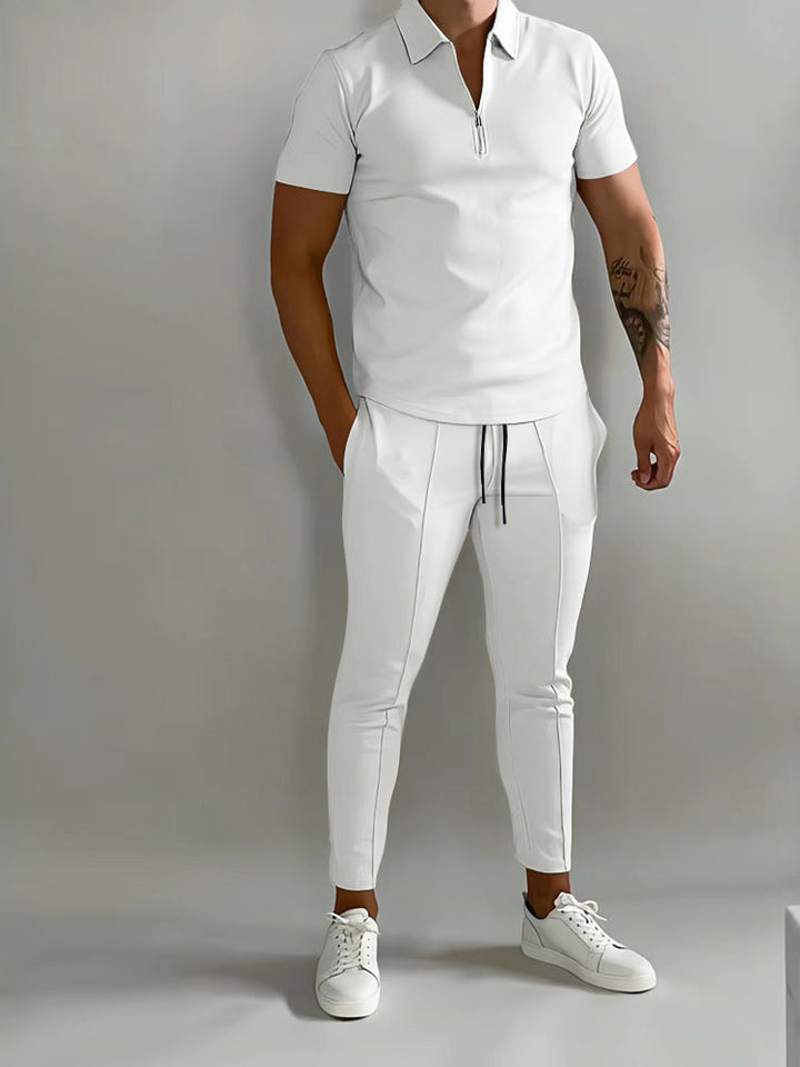 Ensemble Polo Zippé et Pantalon Homme