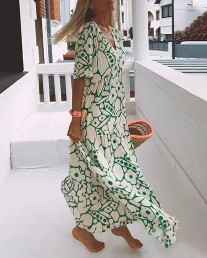 Robe Maxi Fleurie Bohème Femme