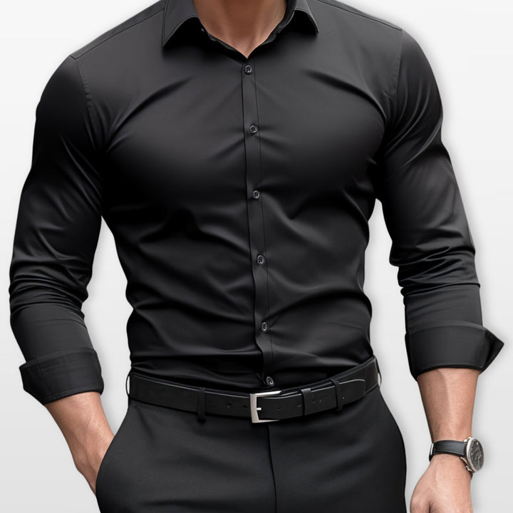 Chemise Ajustée Formelle Élégante Homme
