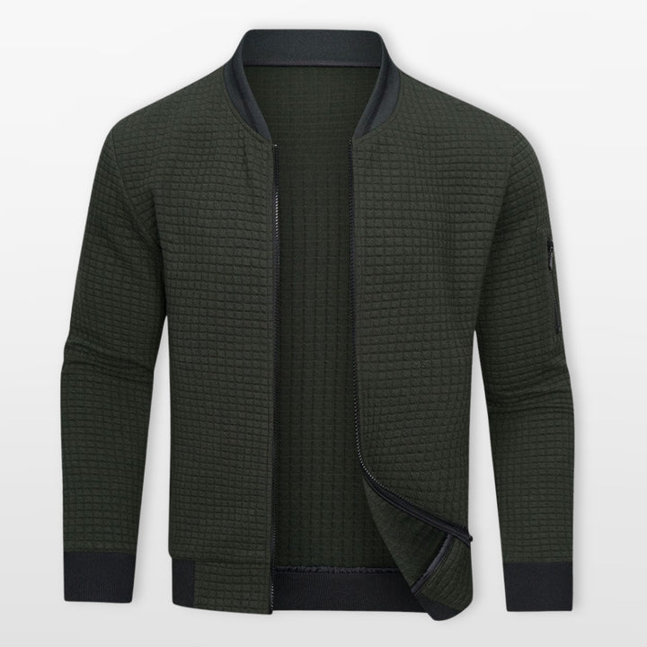 Blouson Bomber Texturé Zippé Homme