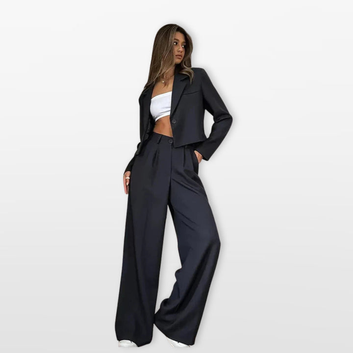 Ensemble Tailleur Pantalon Large Femme