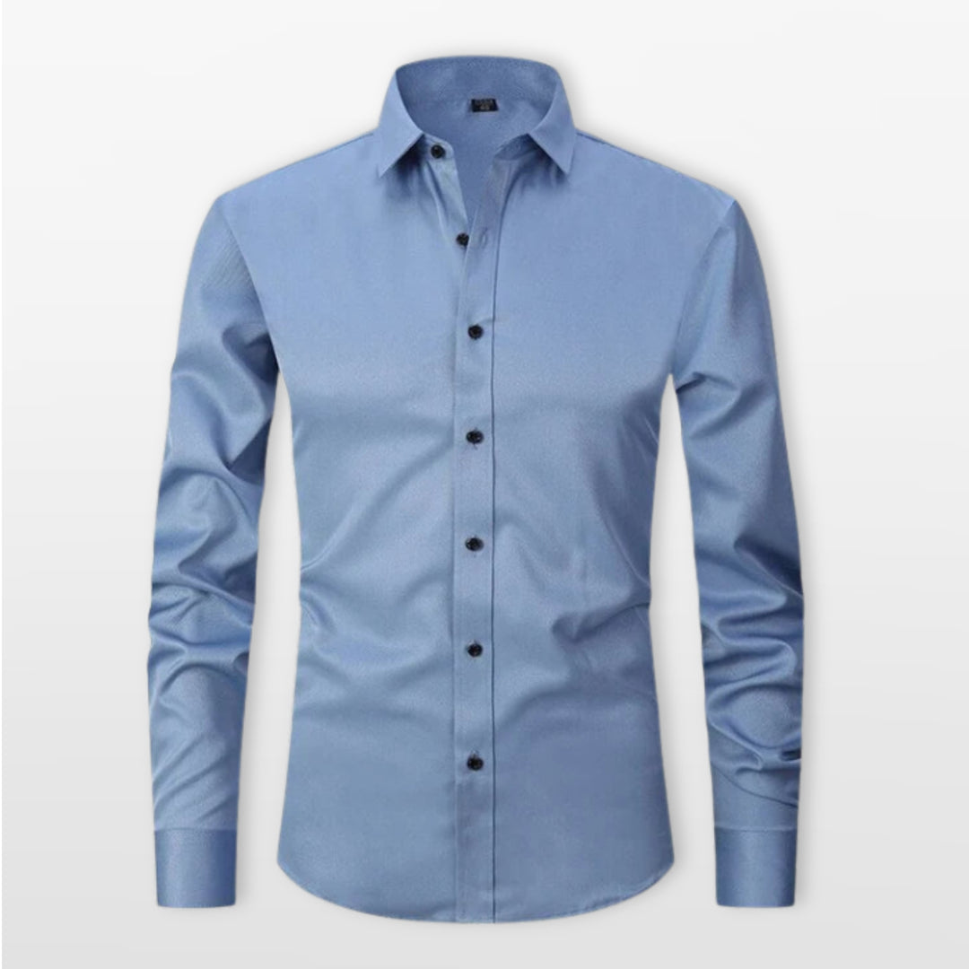Chemise Ajustée Boutonnée Élégante Homme
