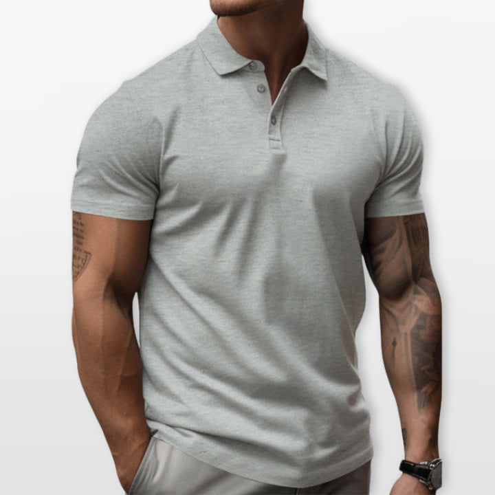 Polo Ajusté Manches Courtes Homme