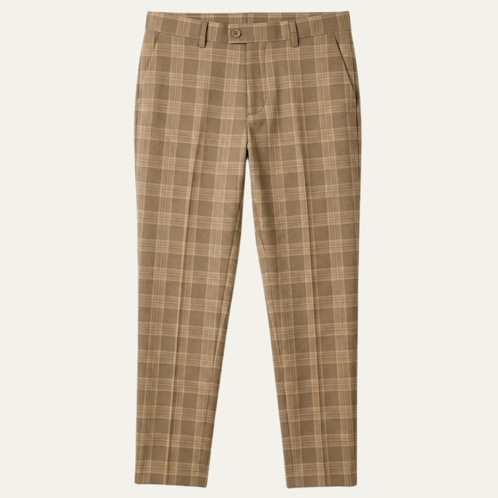 Pantalon Habillé à Carreaux Homme