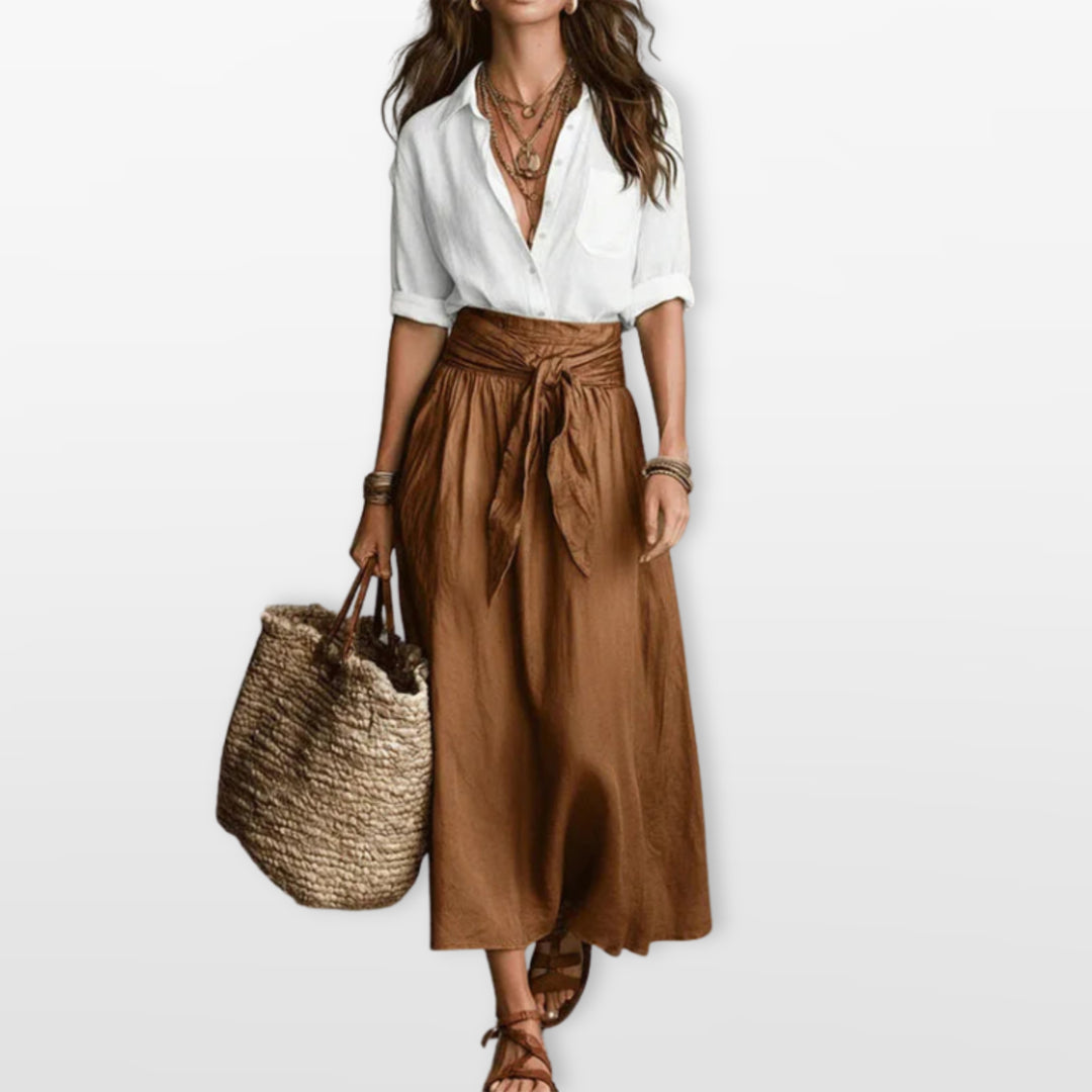 Ensemble Jupe Longue Fluide Femme