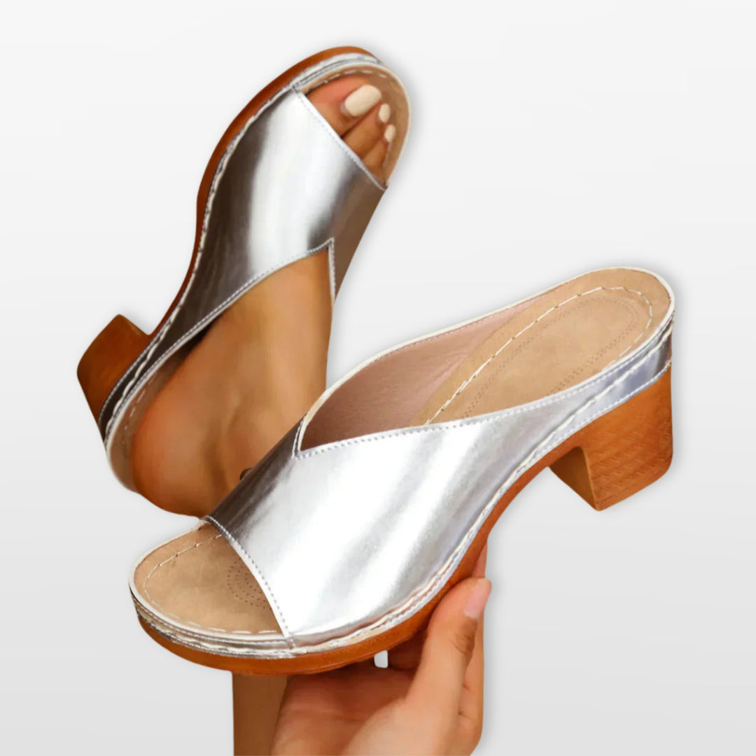 Mules Femme Talon Bloc