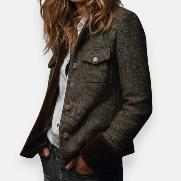 Veste Casual Style Utility Boutonnée Femme