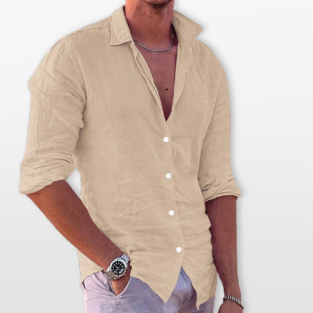 Chemise Lin Casual Plage Homme