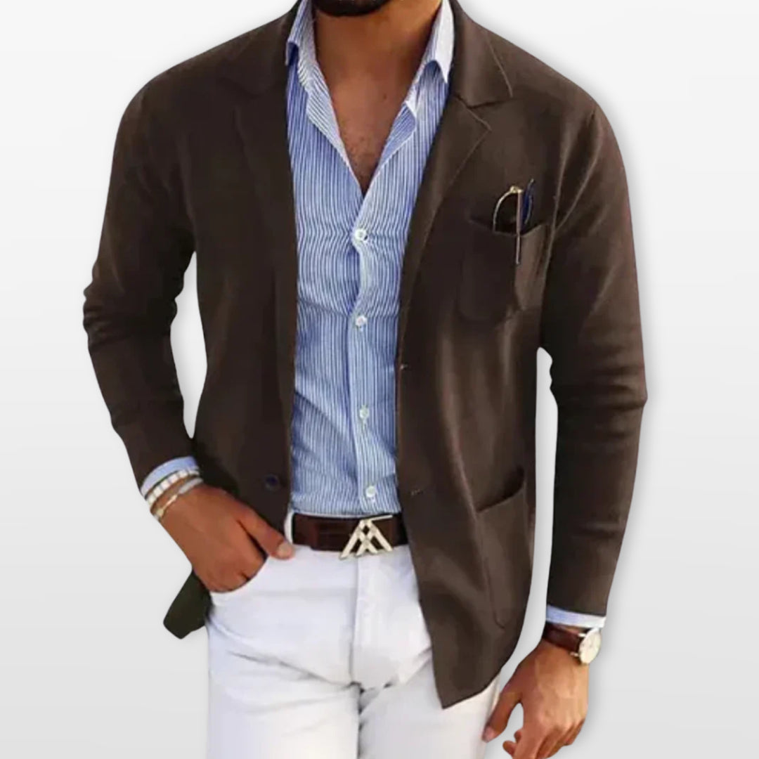 Blazer Décontracté Coupe Relaxed Homme